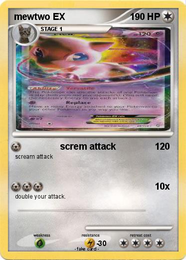 Pokemon mewtwo EX