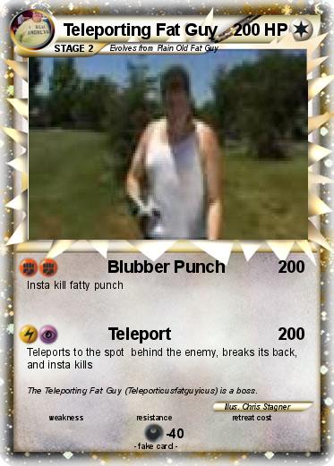 Pokemon Teleporting Fat Guy