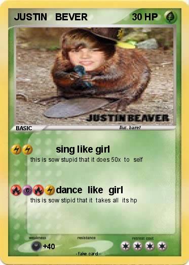 Pokemon JUSTIN   BEVER