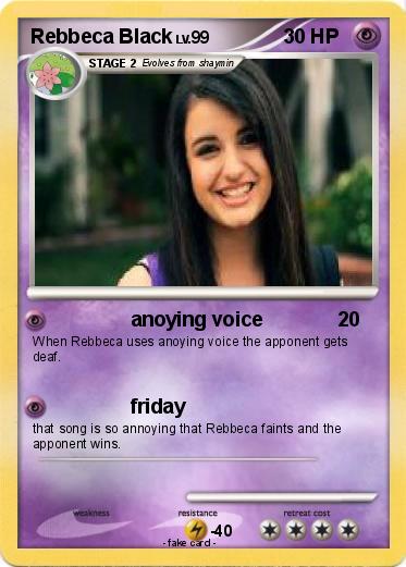 Pokemon Rebbeca Black