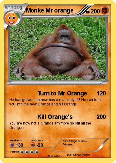 Pokemon Monke Mr orange