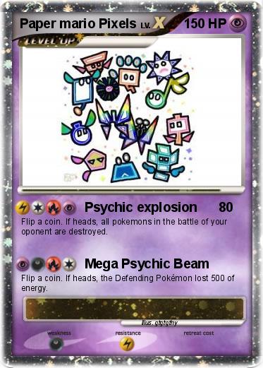 Pokemon Paper mario Pixels