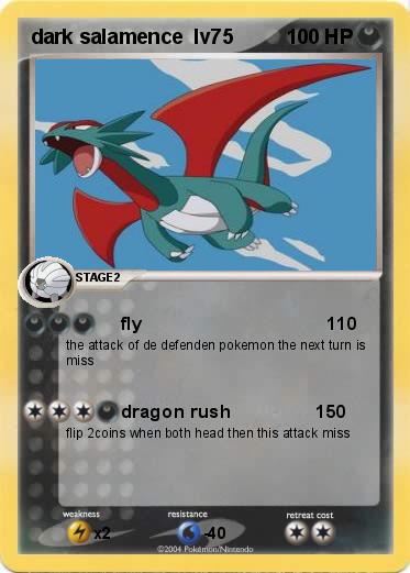 Pokemon dark salamence  lv75