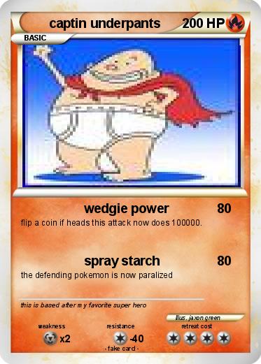 Pokemon captin underpants