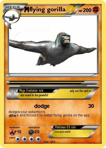 Pokemon flying gorilla