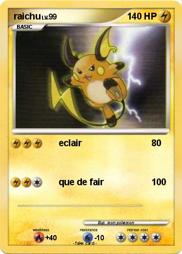 Pokemon raichu
