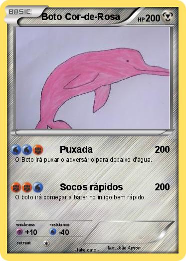 Pokemon Boto Cor-de-Rosa