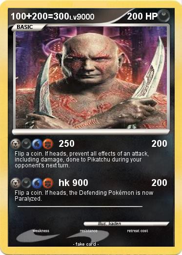 Pokemon 100+200=300