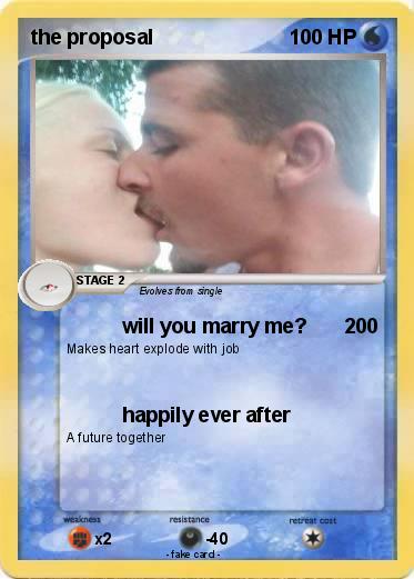 Pokemon the proposal