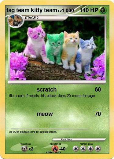 Pokemon tag team kitty team