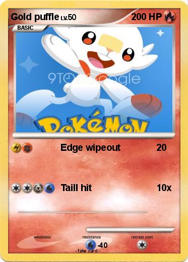 Pokemon Gold puffle