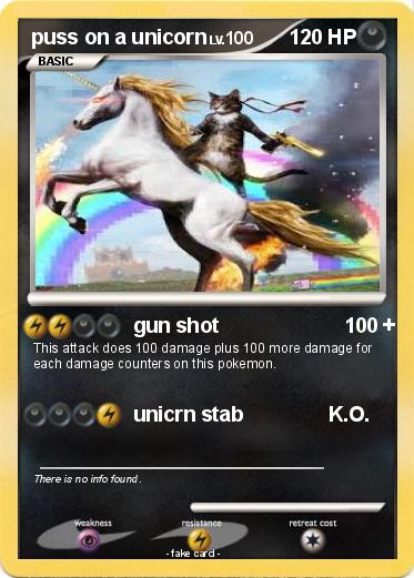 Pokemon puss on a unicorn