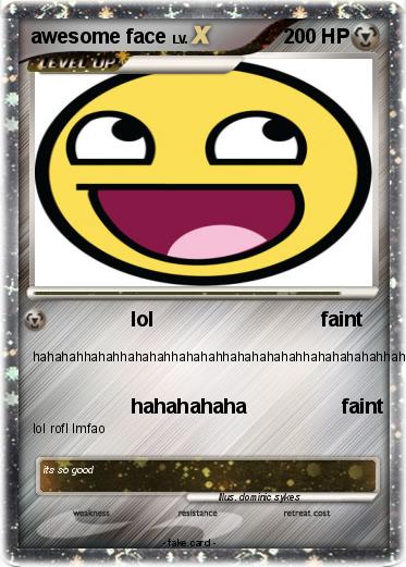 Pokemon awesome face