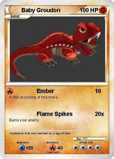 Pokemon Baby Groudon