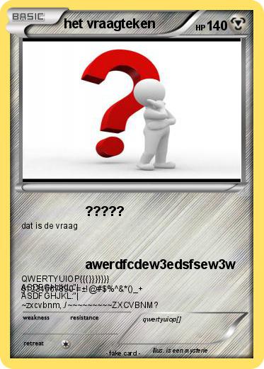Pokemon het vraagteken
