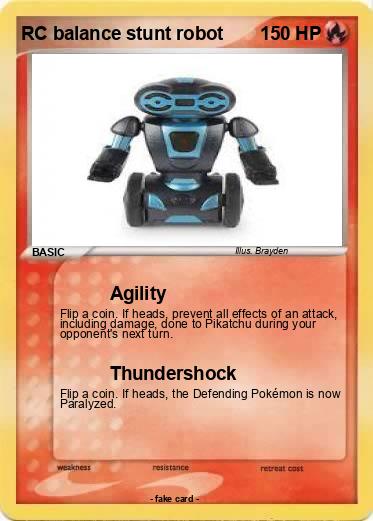 Pokemon RC balance stunt robot