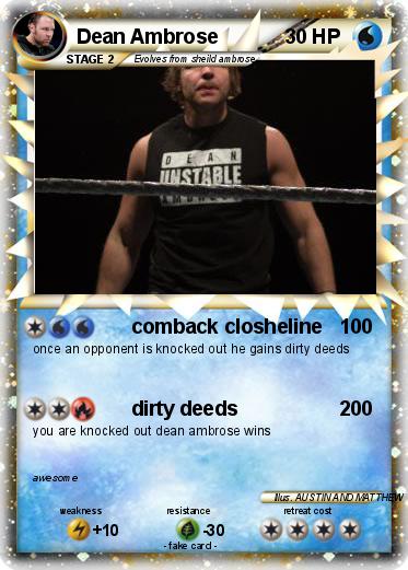Pokemon Dean Ambrose