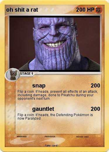 Pokemon oh shit a rat