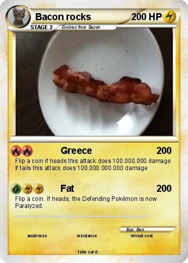 Pokemon Bacon rocks
