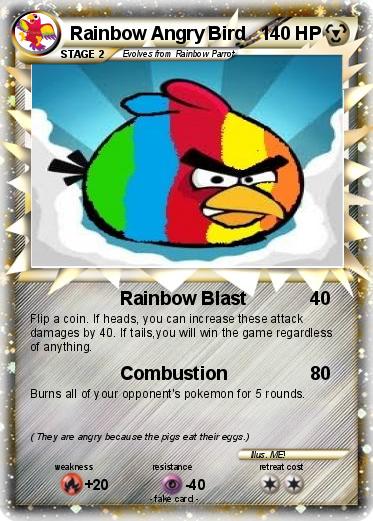 Pokemon Rainbow Angry Bird