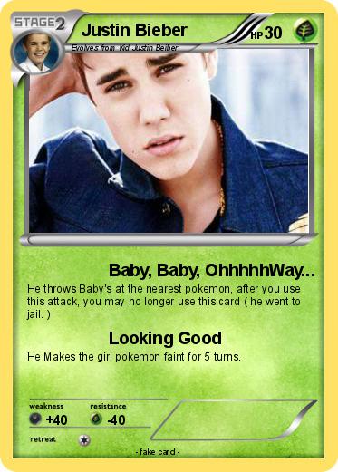 Pokemon Justin Bieber