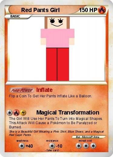 Pokemon Red Pants Girl