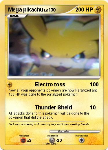 Pokemon Mega pikachu