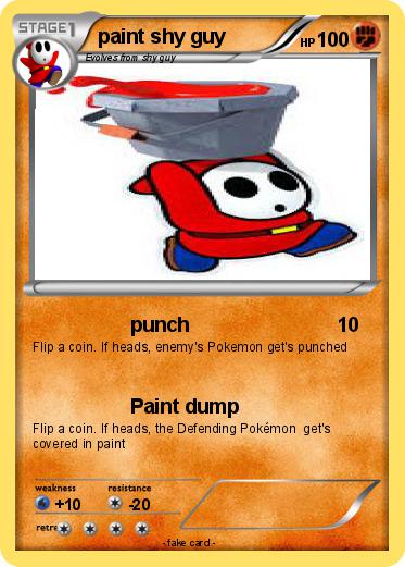 Pokemon paint shy guy