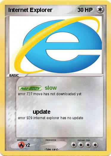 Pokemon Internet Explorer