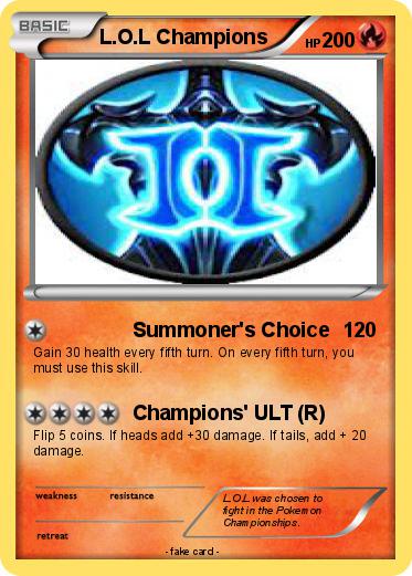 Pokemon L.O.L Champions