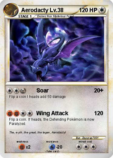 Pokemon Aerodacty Lv.38