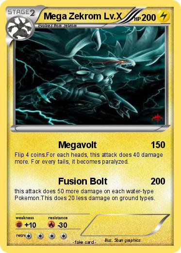 Pokemon Mega Zekrom Lv.X