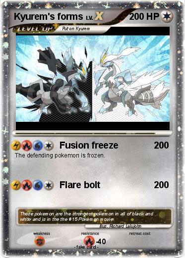 Pokemon Kyurem's forms
