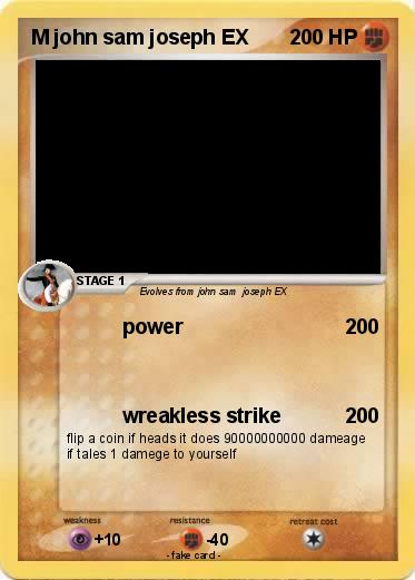Pokemon M john sam joseph EX
