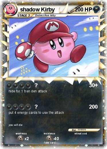 Pokemon shadow Kirby