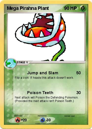 Pokemon Mega Pirahna Plant
