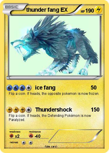 Pokemon thunder fang EX