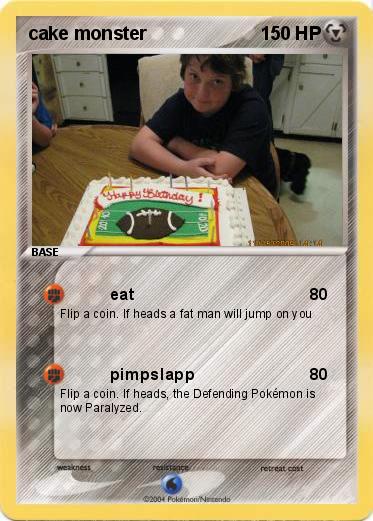 Pokemon cake monster