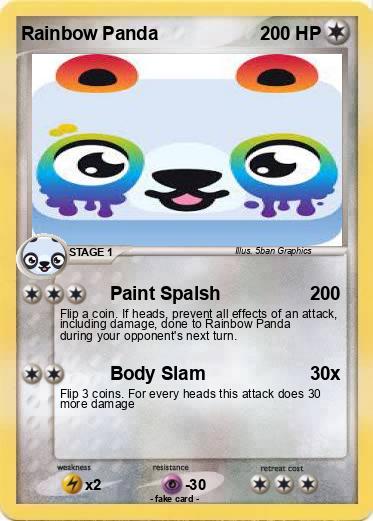 Pokemon Rainbow Panda
