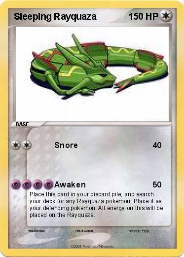 Pokemon Sleeping Rayquaza