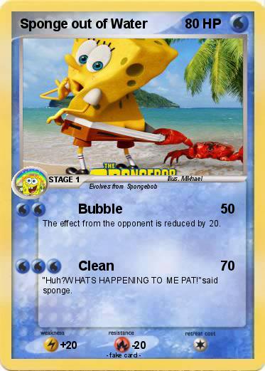 Pokemon Sponge out of Water
