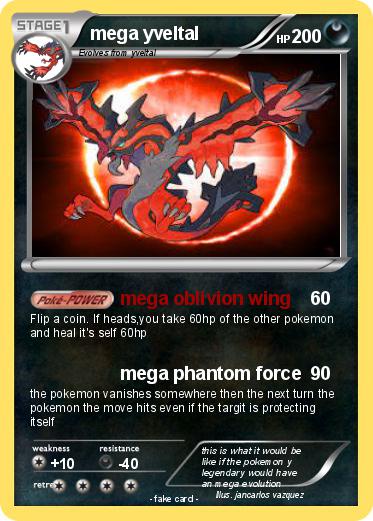 Pokemon mega yveltal