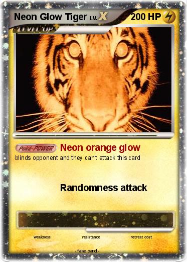 Pokemon Neon Glow Tiger