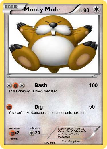 Pokemon Monty Mole