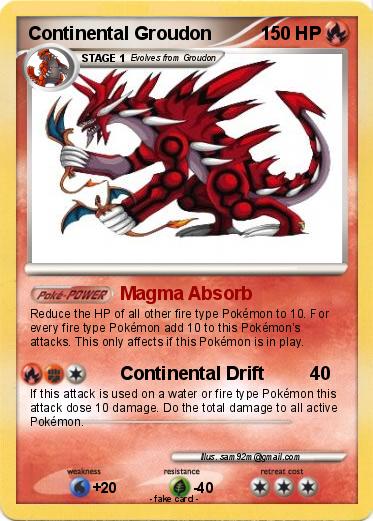 Pokemon Continental Groudon