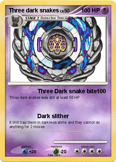 Pokemon Three dark snakes