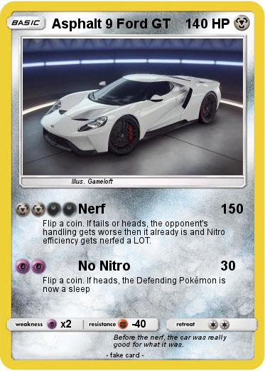 Pokemon Asphalt 9 Ford GT