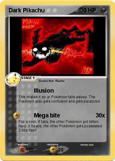 Pokemon Dark Pikachu