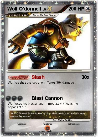 Pokemon Wolf O'donnell