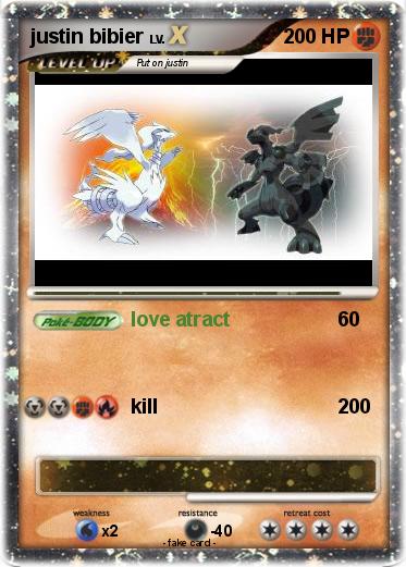 Pokemon justin bibier